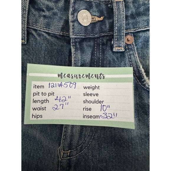 2/$30 Zara Women's Size 0 Blue Denim Flare Leg Jeans - Picture 11 of 12